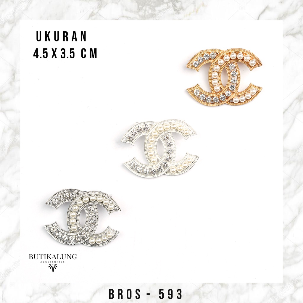 BROS BRANDED CC KEKINIAN WARNA GOLD SILVER PUTIH YANG ELEGANT