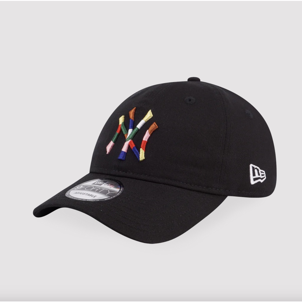 Topi New Era 9Forty Unstructured New York Yankees Color Block Black Cap 100% Original Resmi