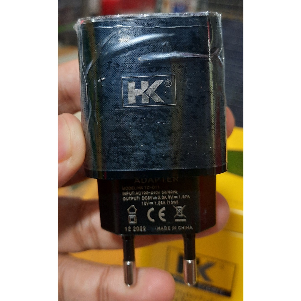 KEPALA CHARGER USB HK TC - D11 4.0 FAST CHARGING BATOK CASAN ADAPTER ADAPTOR