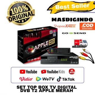 Set Top Box STB TV Digital DVBT2 Matrik APPLE MERAH Matrik BURGER HIJAU HD Set Top Box TV Digital New DVB-T2 UHF STB Burger Hijau Apple Merah