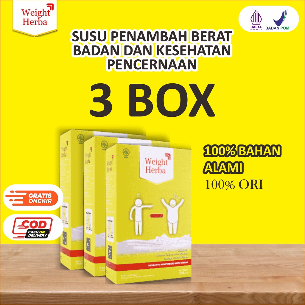 

SUSU WEIGHT HERBA - SUSU PENINGKAT NAFSU MAKAN 100% ORIGINAL DISTRIBUTOR RESMI HALAL NPOM