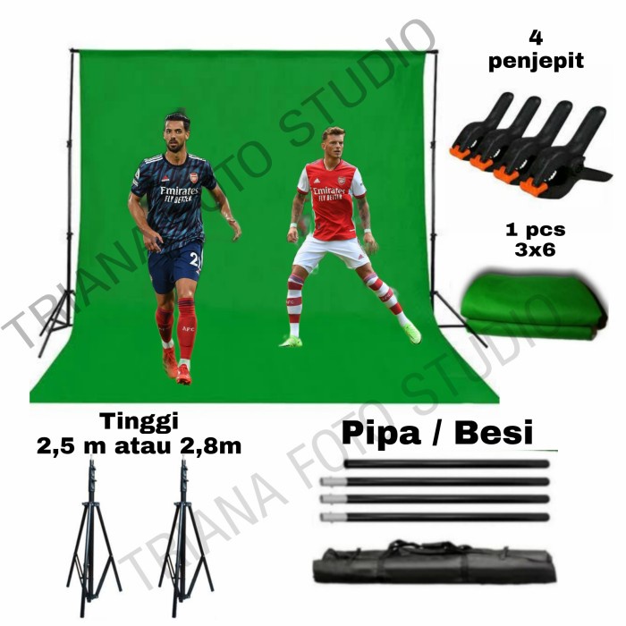 Terlaris Paket Green Screen 3 X 6Meter