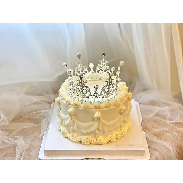 CAKE TOPPER MAHKOTA CROWN FULL LINGKARAN /TOPPER CAKE BENTUK MAHKOTA KOREAN STYLE