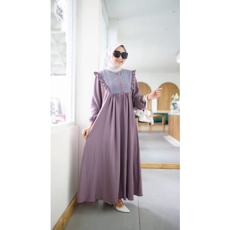 Dealova bordir/dress kekinian/dress lebaran