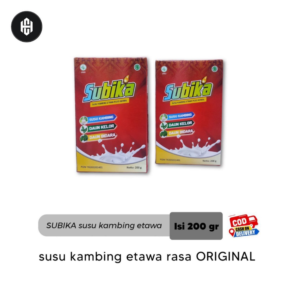 

Susu kambing plus herbal susu kambing subika 200gr rasa original
