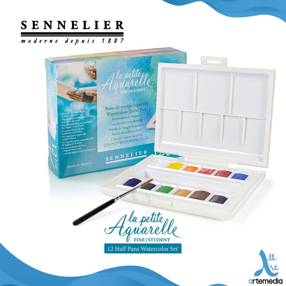 

Cat Air Sennelier La Petite Aquarelle 12 Half Pan Watercolor