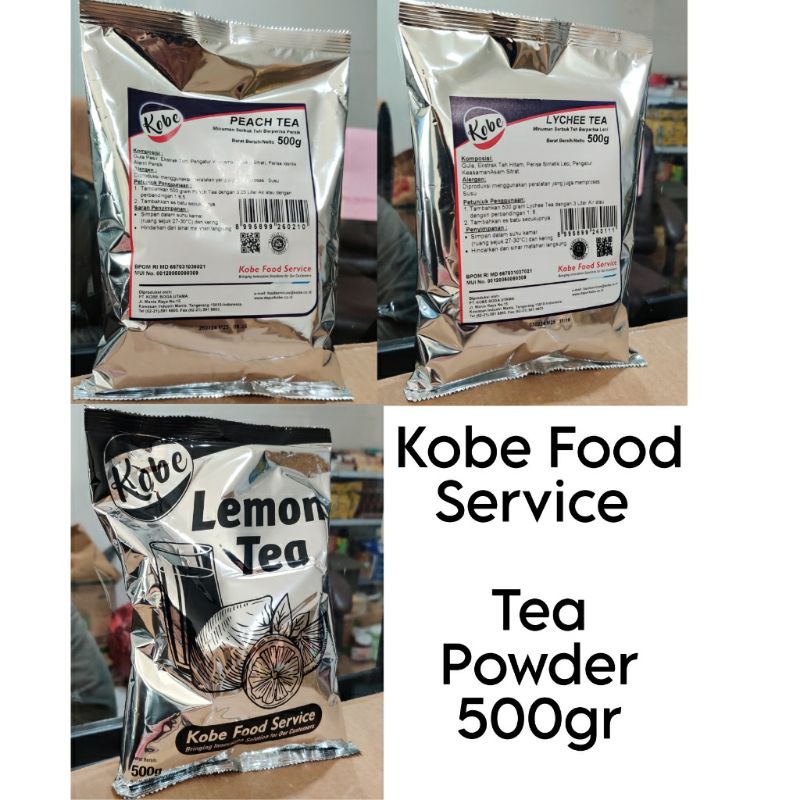 Kobe Lemon Tea / Peach Tea / Lychee Tea Powder 500gr Food Service