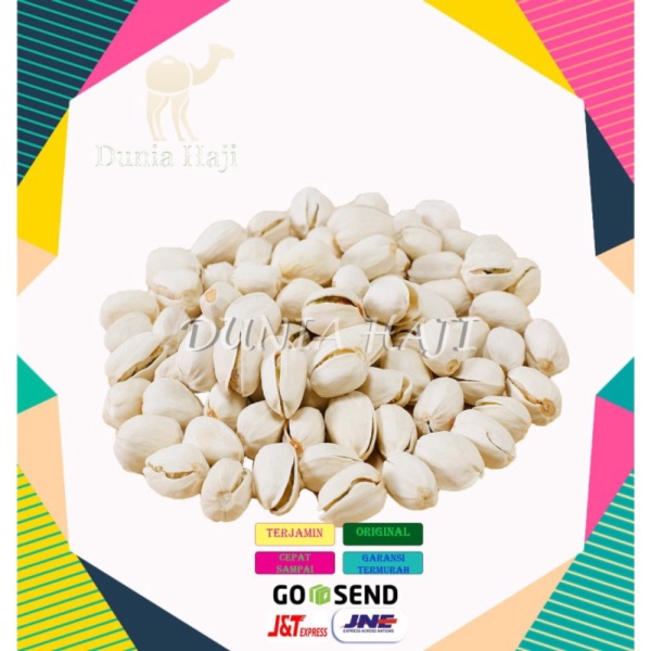 

Jual Kacang Pistachio / Fustuk /Kacang Ketawa Kacang Pistachios Murah 250gr Murah