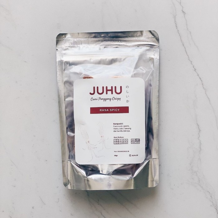

JUHU Cumi Panggang Crispy Squid Snack Garing Pouch 50gr