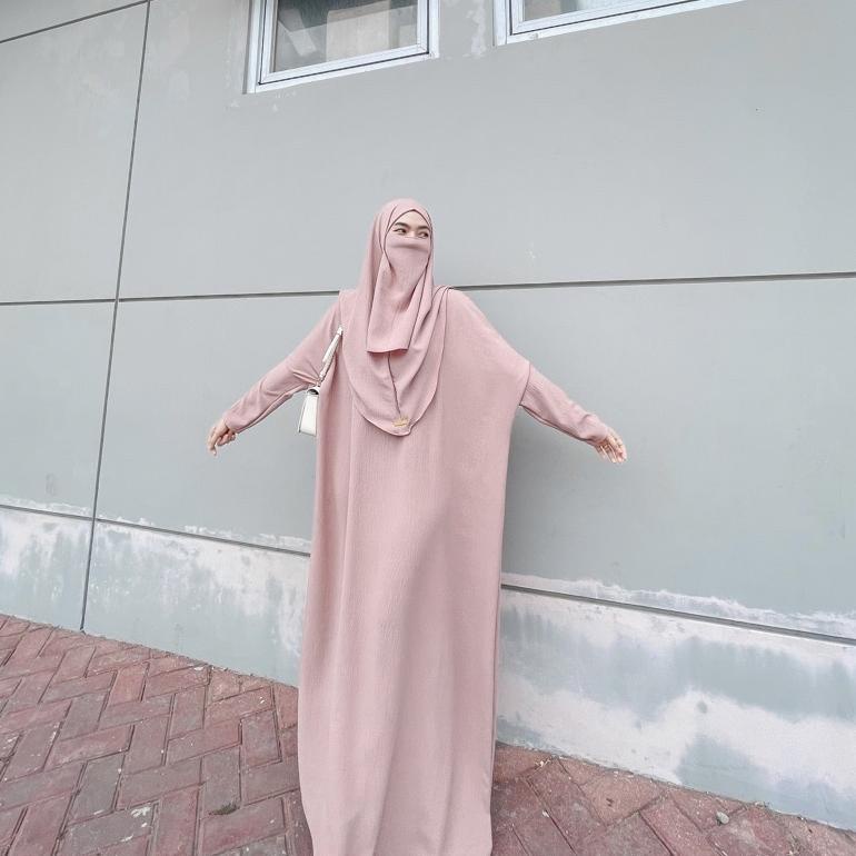 Yaumi Abaya | Abaya Kaftan Set Khimar Dan Cadar Promo Best Seller