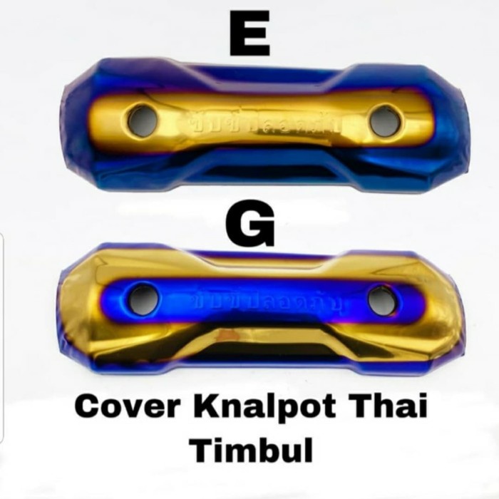Tameng Knalpot Zoomer Two Tone Tulisan Thailand Beat Scoopy Vario 110