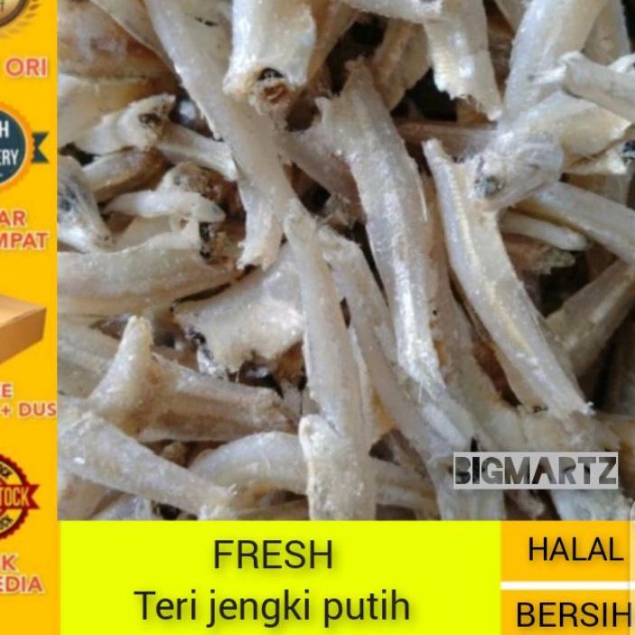 

♠ ikan asin Teri jengki bulat vip tanpa kepala 1kg / jengki putih bersih / teri jengki export ♨