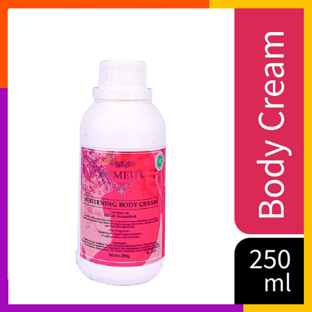 FAMEUX whitening body cream  250ml BPOM