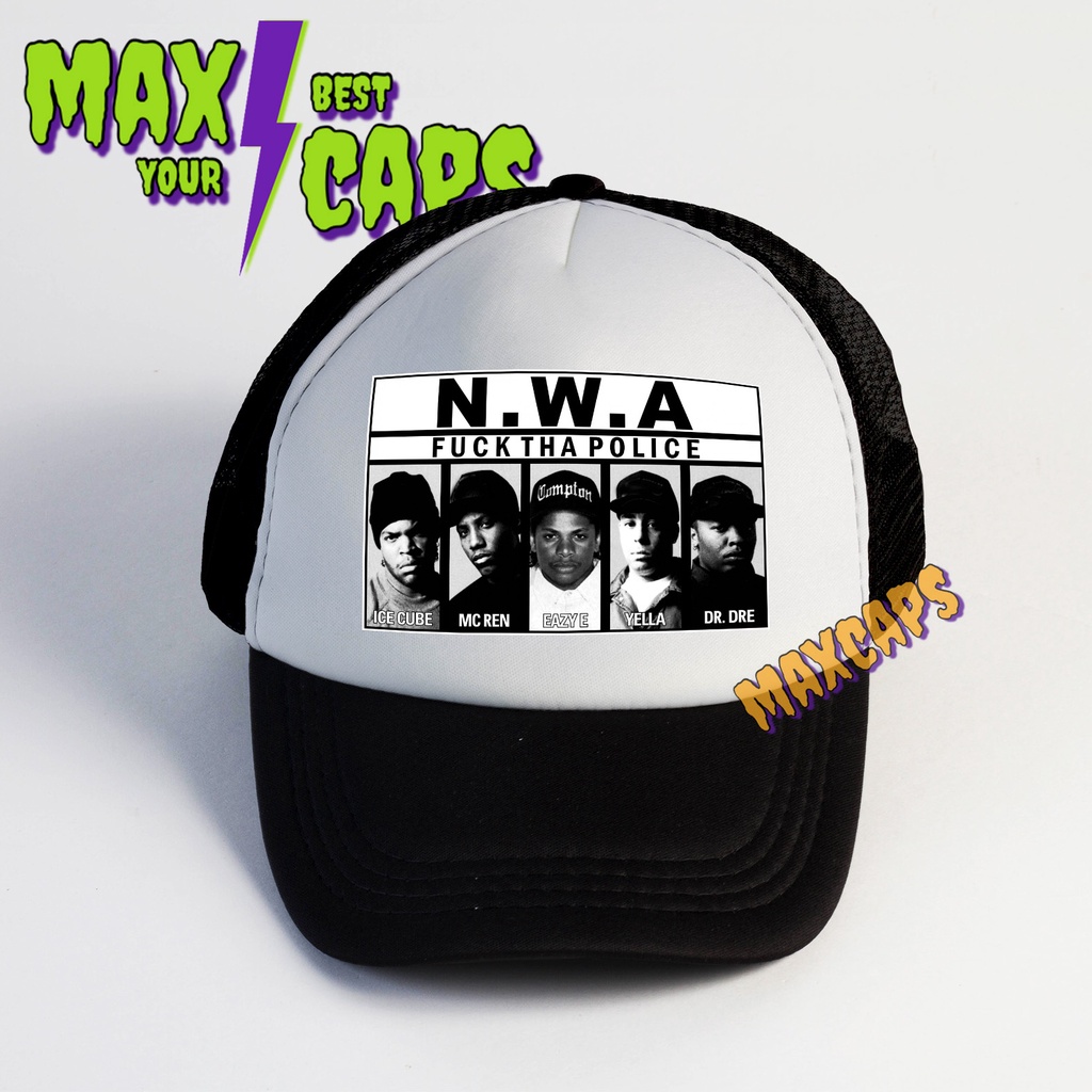 NWA / Trucker Hat / Topi / Topi Band / Trucker / Topi Cowo / Topi Best Seller/ MaxCaps