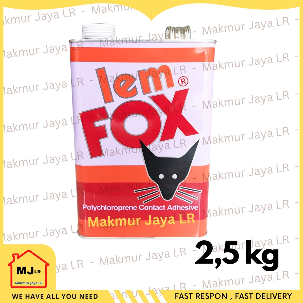 

LEM FOX kuning 2,5 kg 2500 gram / Lem Kuning / Lem Serbaguna 2,5kg 2500gram 2500 gr 2500gr