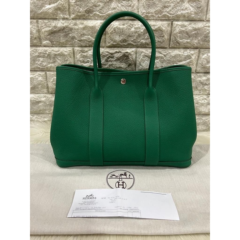 Tas Wanita Authentic Tote Bag H*rmes Garden Party Negonda Leather Original Branded Preloved