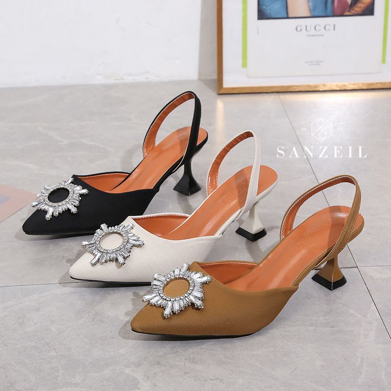 Heels Wanita GO1991 Heels Donna Heels Cocok untuk Pesta Kondangan Kerja