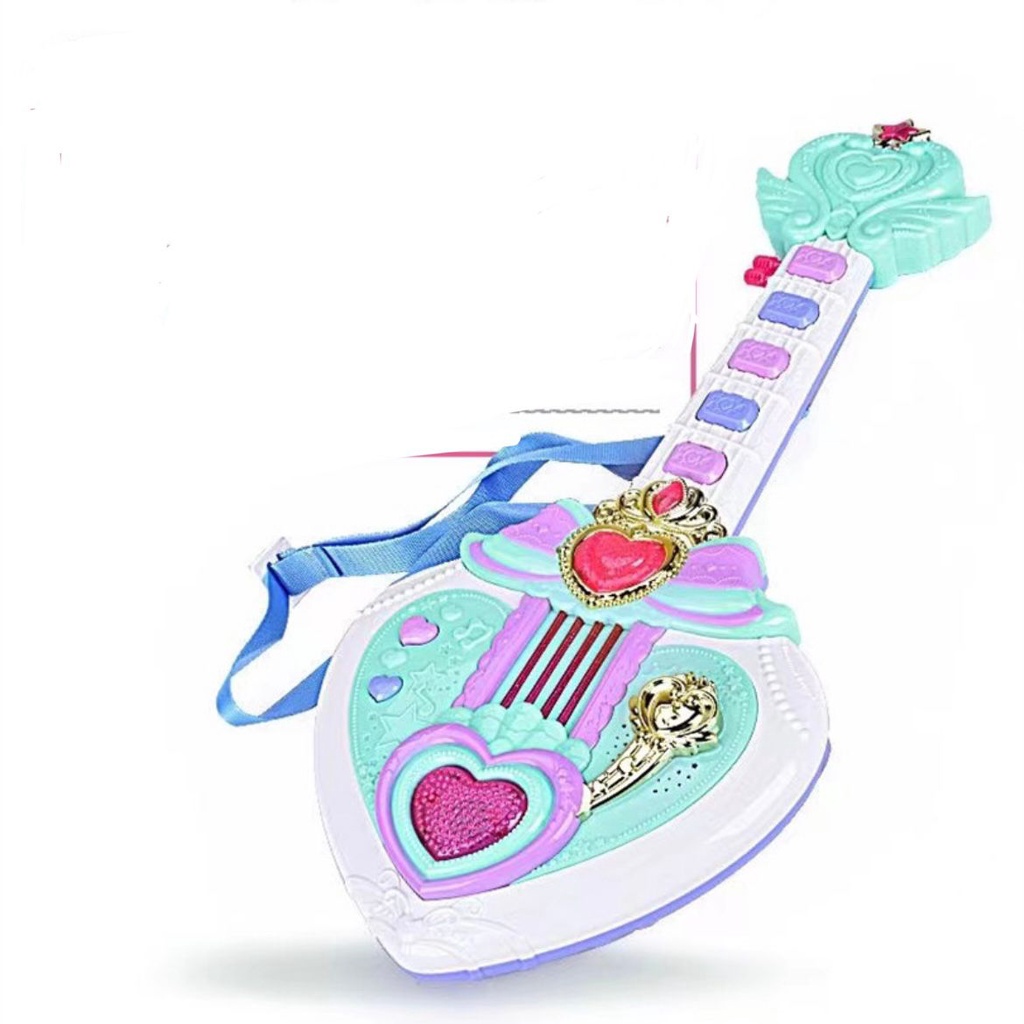 [tma]Mainan Gitar Bermusik Berlampu Multifungsi / Mainan Simulasi Anak / Guitar Toys / Fairy Wand Guitar / Mainan Edukasi Alat Musik