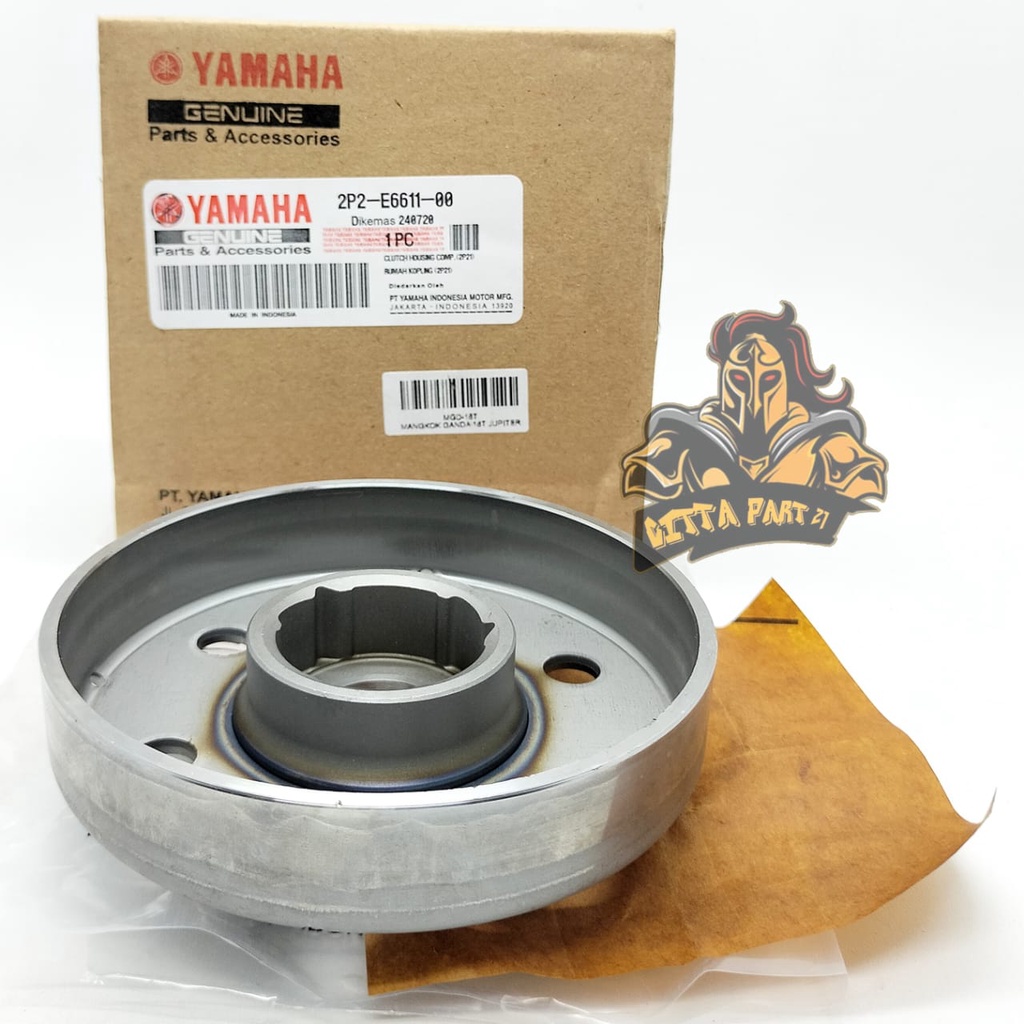 MANGKOK LONCENG KAMPAS KOPLING YAMAHA YGP 2P2/5TP 18T KUALITAS ASLI ORIGINAL YAMAHA YGP PRESISI BAHAN BERKUALITAS DAN DIJAMIN AWET JUPITER Z OLD LAMA JUPITER BURHAN VEGA R NEW