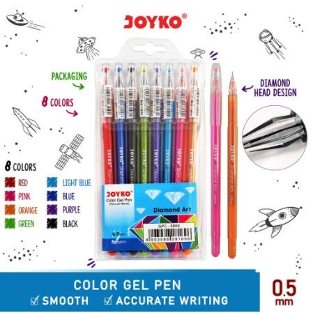 

10.10 Brand JOYKO PULPEN GEL PEN BALL PEN PENA KLIK WARNA WARNI LUCU PASTEL GPC-309S UNIK MURAH CETEK BOLPEN 0.5 MM GELPEN