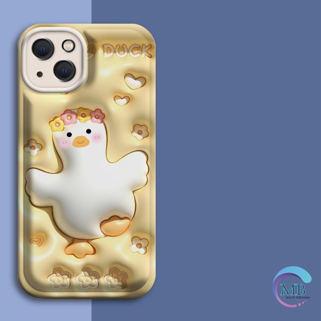 SS148 SOFTCASE MOTIF AKSEN 3D YELLOW CUTE DUCK FOR IPHONE 6 6+ 7 8 SE 2020 7+ 8+ X XS XR XS MAX 11 12 13 14 PRO MAX MB4490