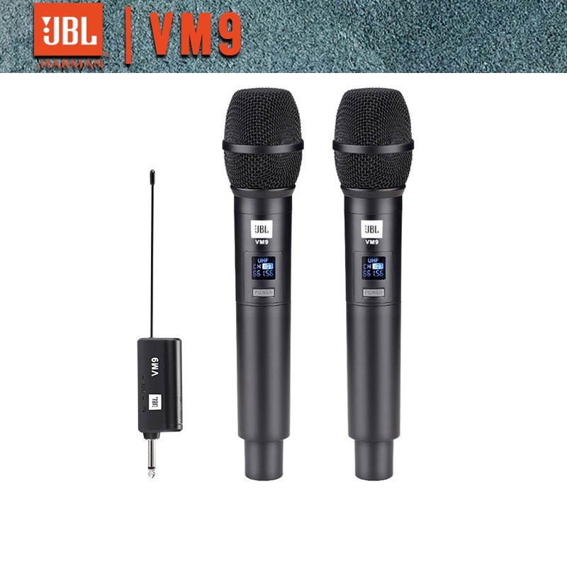 DY JBL/original VM9,mik wireless,mik karaoke,mic karaoke suara jernih,mic wireless,mic