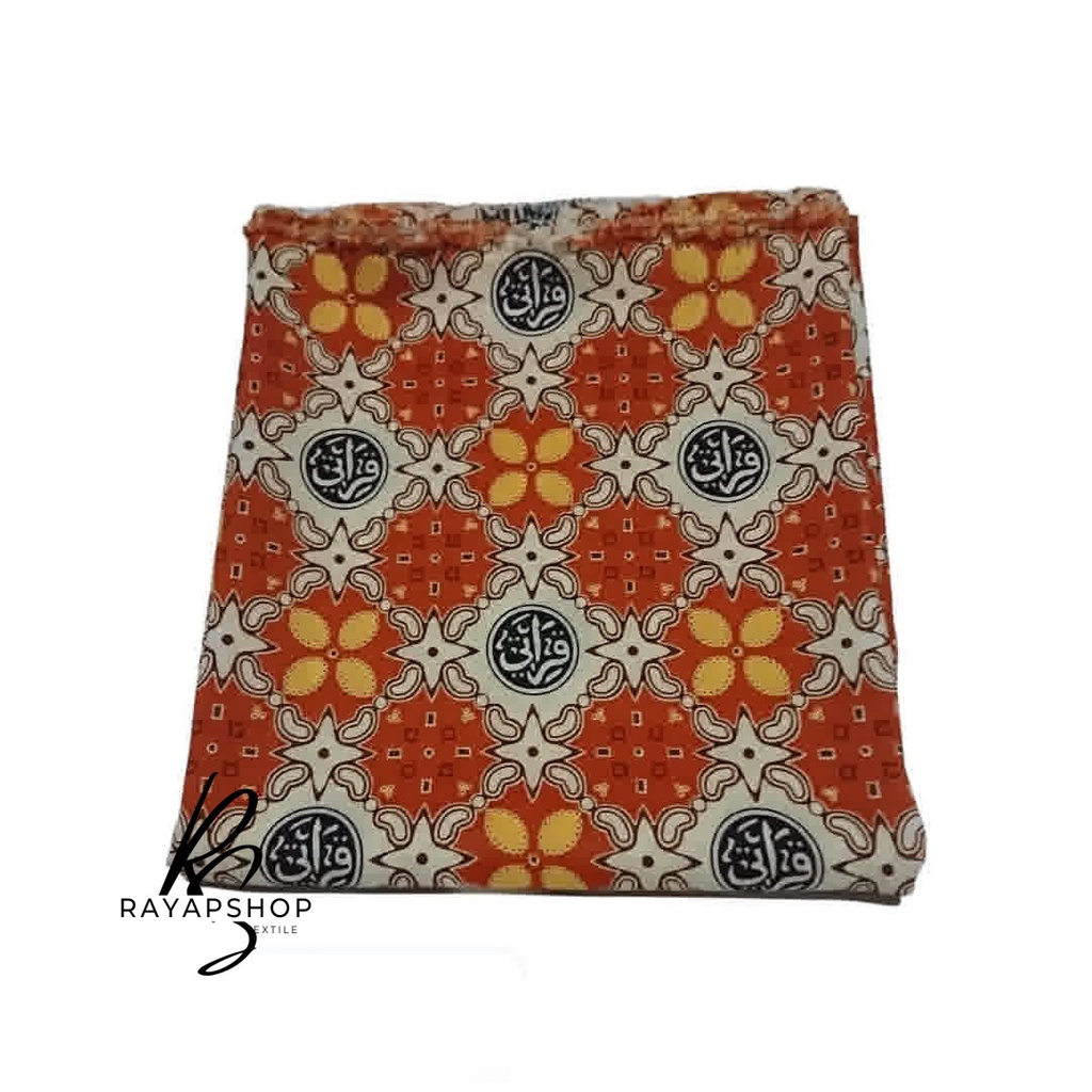 Bahan Kain Batik Qiroati Oren Untuk Seragam Anak Sekolah Tpq Harga Grosir