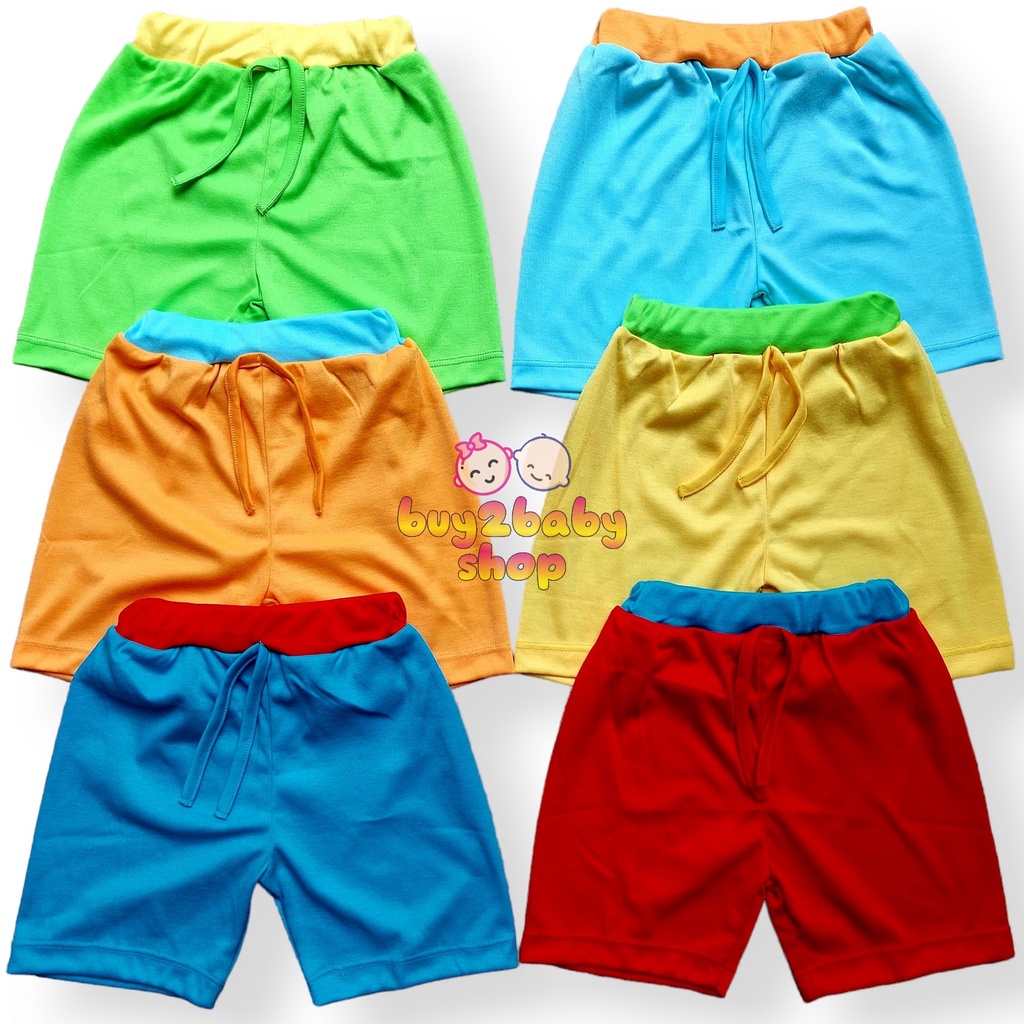 Sale 6 PCS setengan lusin celana pendek boxer anak bayi katun warna premium Yellowberry usia 0-3 Tahun