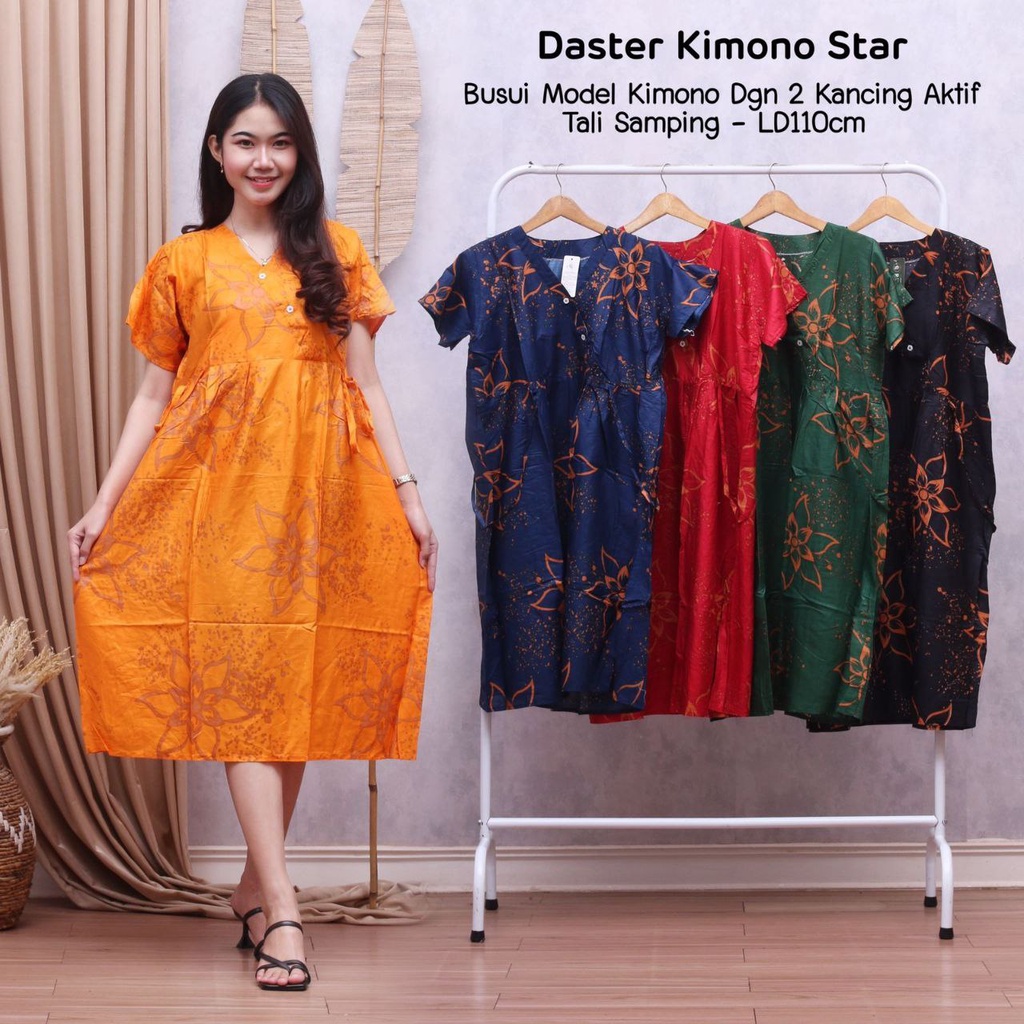 DRES DASTER KIMONO RAYON KEKINIAN DRES KIMONO PENDEK KEKINIAN BUSUI FRIENDLY MURAH MOTIF TERBARU