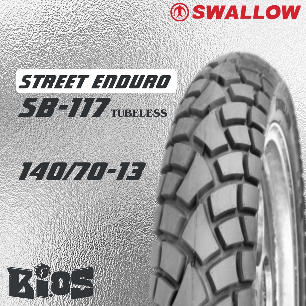 SWALLOW STREET ENDURO SB-117  DUAL PURPOSE RING 13 BAN TUBELESS MATIC NMAX ADV PCX 160