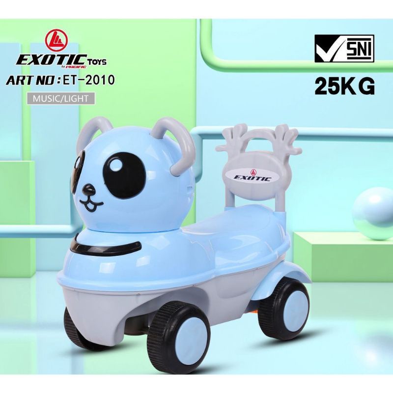 Mainan Mobil Anak Dorong Push Car Ride On Toys Exotic ET 2010 Panda