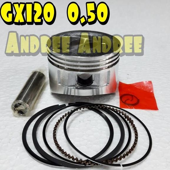 GX-120 size 050 Seher Piston Ring Pen Circlip mesin Honda GX120 GX 120 size 0.50
