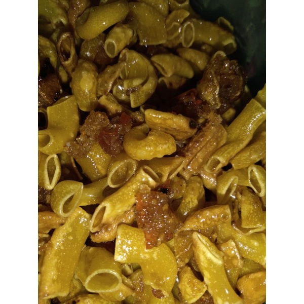 

Makaroni garing pedas/original