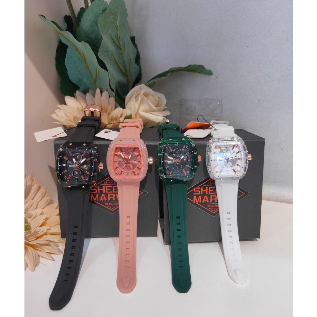 JAM TANGAN UNISEX  WANITA IMPORT SHEENA MARVIN GIN PROMO BRANDED
