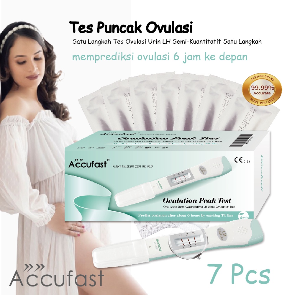 2Pcs ACCUFAST Ovulation Peak Test One Step Early LH Fertility Tests Kit Predict Ovulation after 6 hours