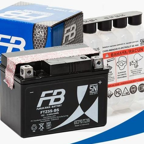 Aki Kering Motor Fb Furukawa Ftz5S-Bs Honda Beat Supra X Debezzz