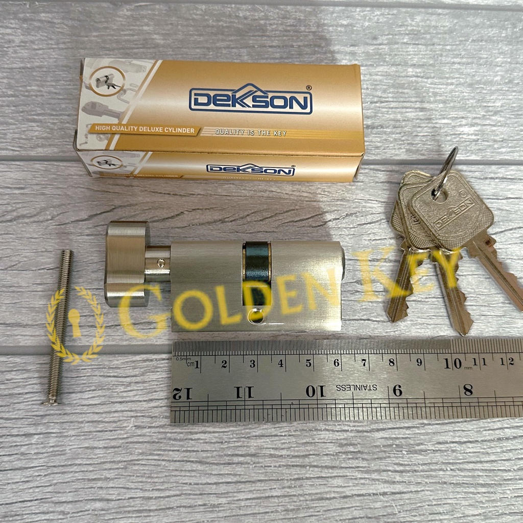 Kunci Pintu Rumah Kayu Knob Putar 60MM Cylinder Silinder Dekson Dekkson CYL TC DL 60 MM SN 6CM 6 CM