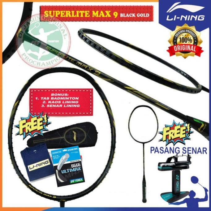 LINING SUPERLITE MAX 9 RAKET BADMINTON ORIGINAL