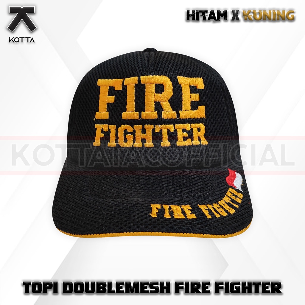 Topi Jaring Fire Rescue - Topi Jala Damkar - Topi Jaring Fire Fighter - Topi Damkar