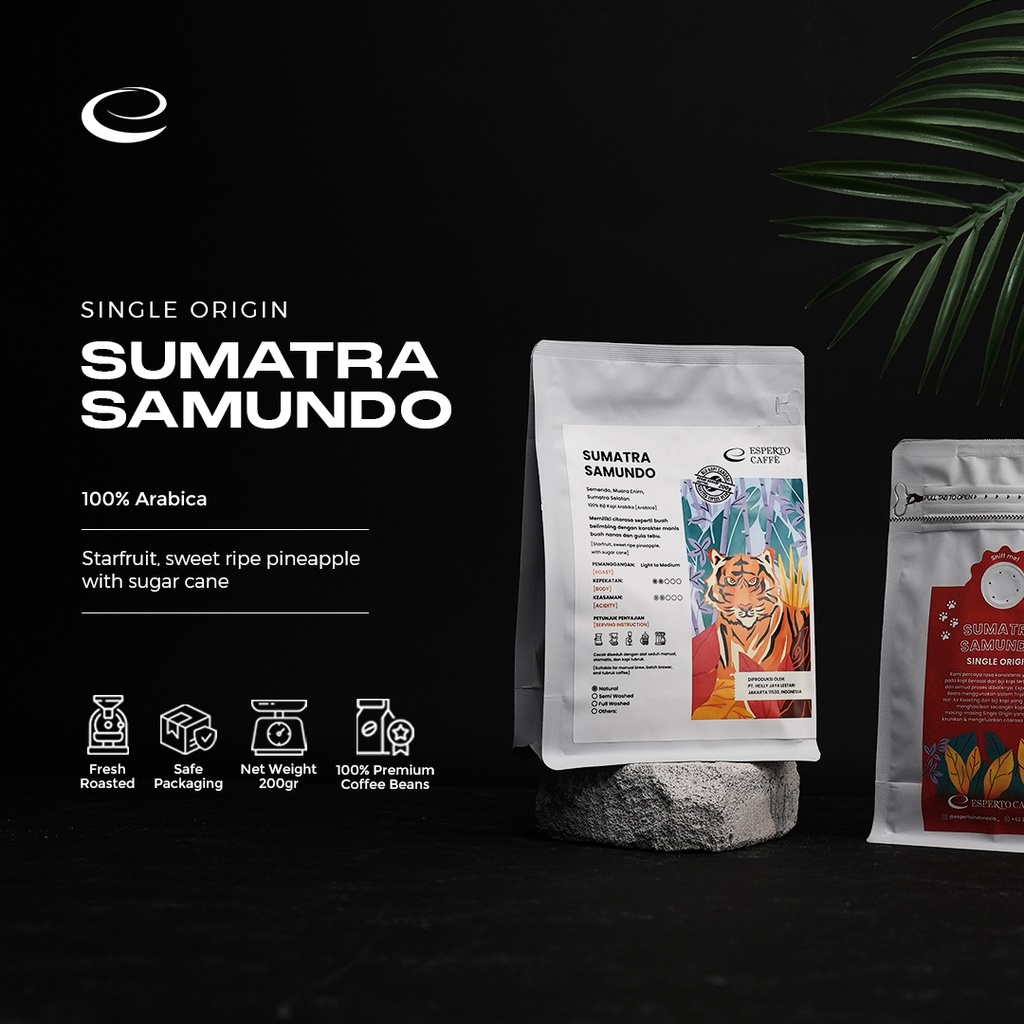 

SINGLE ORIGIN SUMATERA SAMUNDO 200 GR - BIJI KOPI