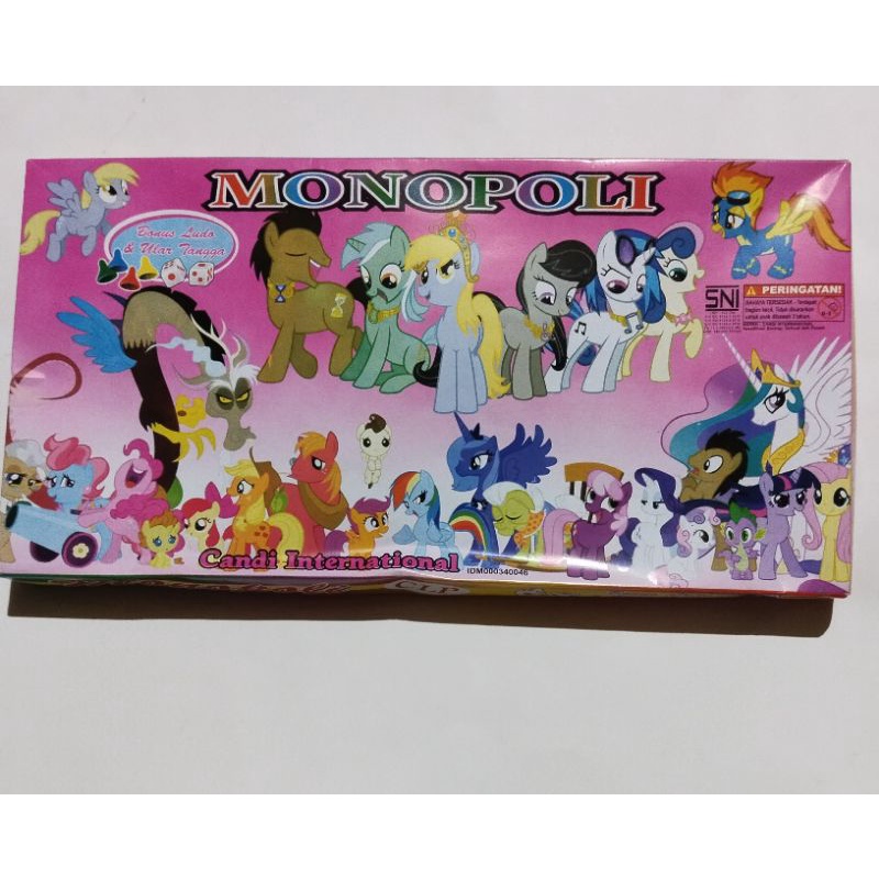 Mainan jadul monopoli besar bonus Ludo & ular tangga