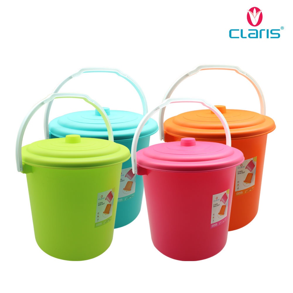 Claris EMB 12 Ember Pax 12 Liter Bak Air Plastik Dengan Tutup Dan Pegangan Handle Gagang EMB12