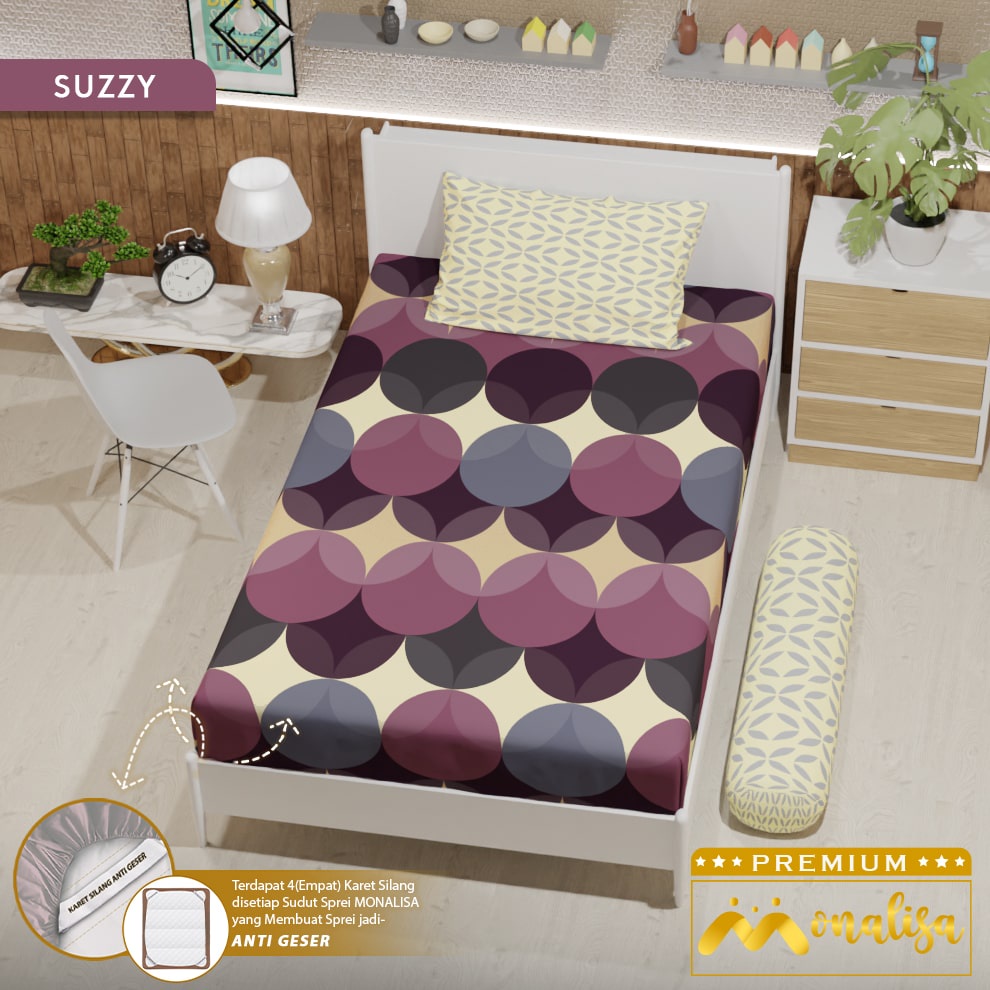 Monalisa Premium Sprei Uk 90/100/120 - Suzzy