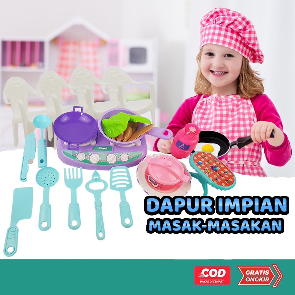 Mainan Cooking Dapur Impian / Mainan Edukatif / Set Mainan Memasak 105