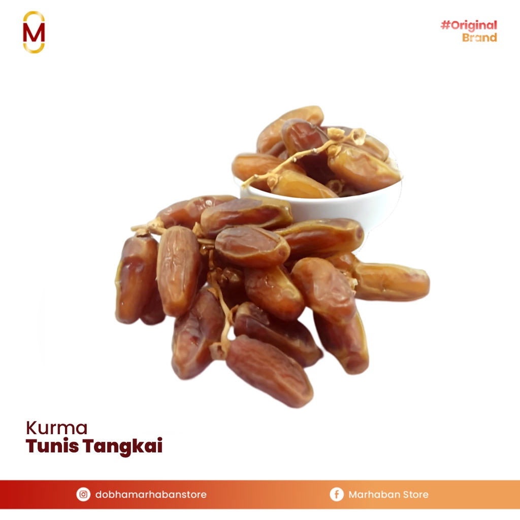 Kurma Tangkai Tunisia 1 kg Manis  | Kurma menu berbuka puasa | kurma ecer &amp; grosir