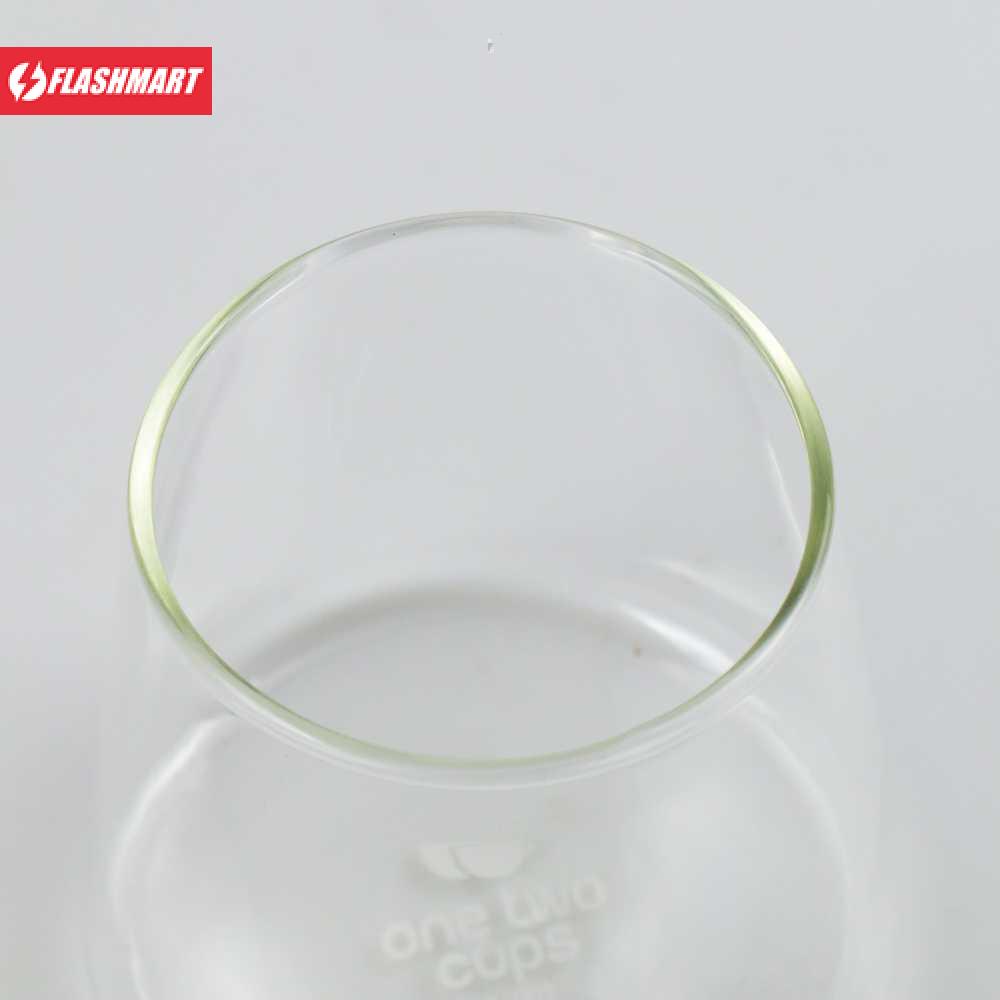 Flashmart Gelas Unik Kopi Teh Borosilicate Glass 300ml - KT009
