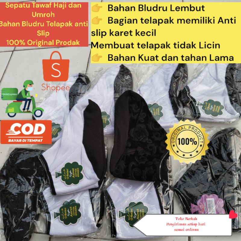 Kaos Kaki Tawaf anti Slip bahan bludru