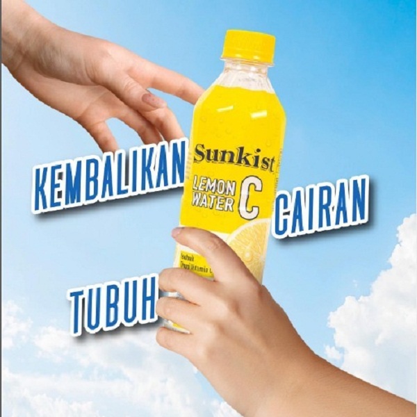 SUNKIST LEMON WATER C 330ML AIR MINUMAN VITAMIN-C