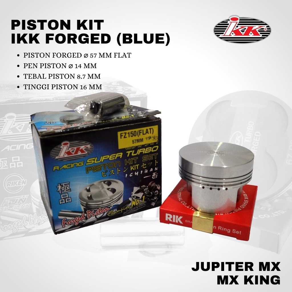 Piston IKK mx mx king 57 pin 14 forged Blue High