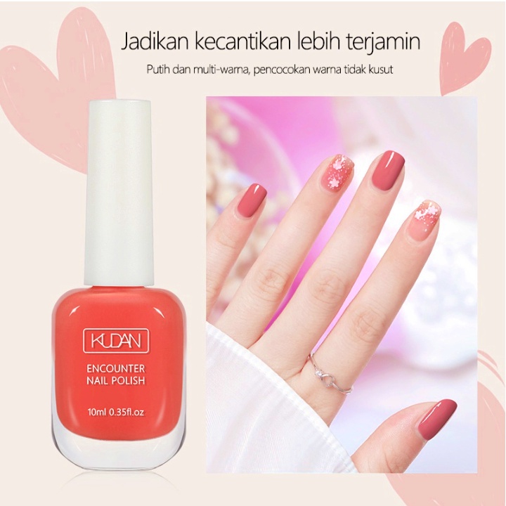 KUDAN Kutek Halal Muslimah Bisa Kupas Untuk Sholat Peel Off Nail Polish 10ml KU056